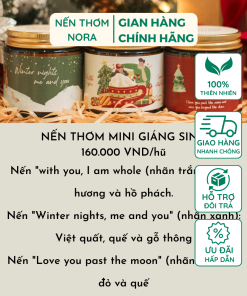 Nến thơm sáp đậu nành Noel