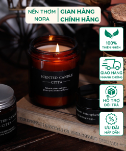 Nến Thơm Citta Hũ Thủy Tinh Nắp Thiếc Cổ Điển
