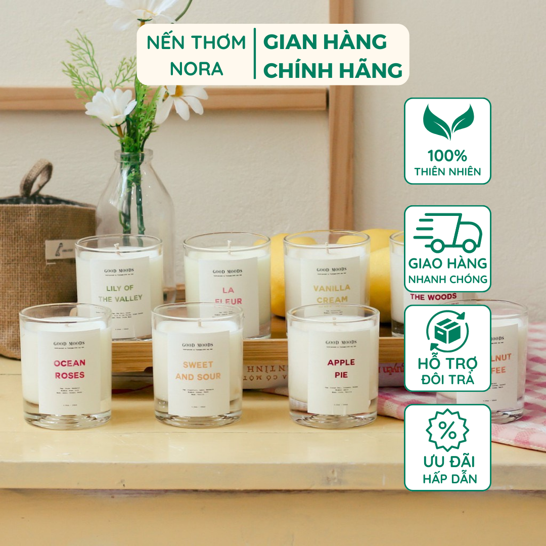 12 Nến Thơm Sáp Đậu Nành